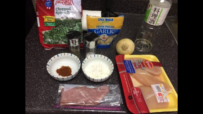 簡単料理  ほうれん草とチキンのクリーム煮を作ってみた