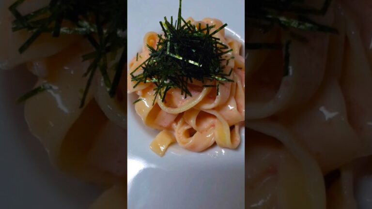 【おすすめ】ママーパスタソースと生フィットチーネでたらこパスタ、ドンクのパン🍞と