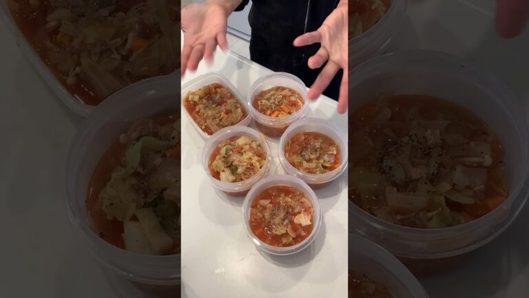 ５日分の、脂肪燃焼スープを冷凍ストック。#shorts #ダイエット#節約#作り置き