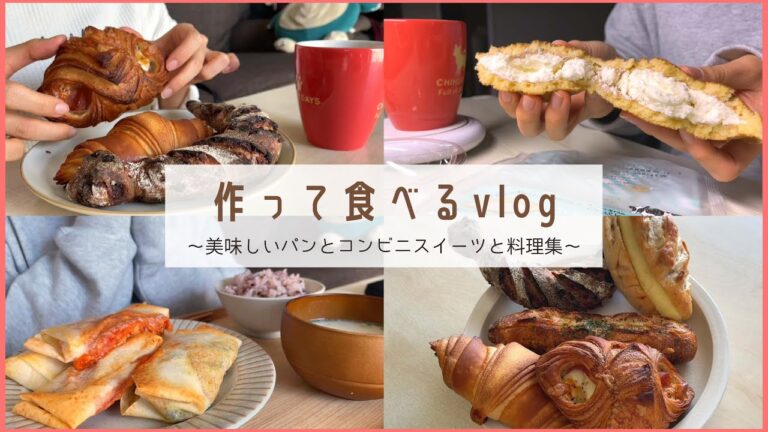 【パンを求めてぶらり旅】気分は中華な食事vlog｜どらもっち新作｜春巻き｜パン屋さん