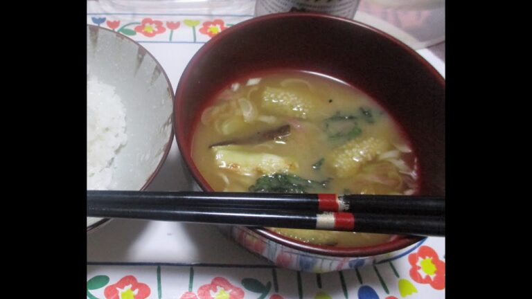 焼きナスの味噌汁カボチャ煮添え：Part Ⅲ