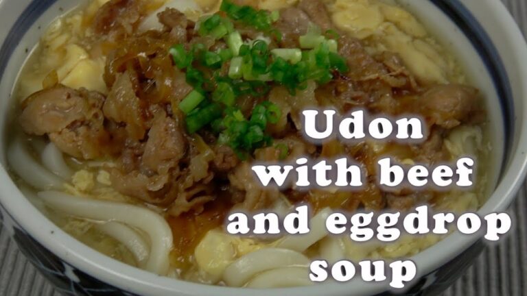 寒すぎて凍えそうだから肉玉あんかけうどん作ってみた！