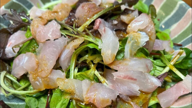 熟成された魚で作る刺身とカルパッチョ風タタキ!!魚の脂のノリが違う!