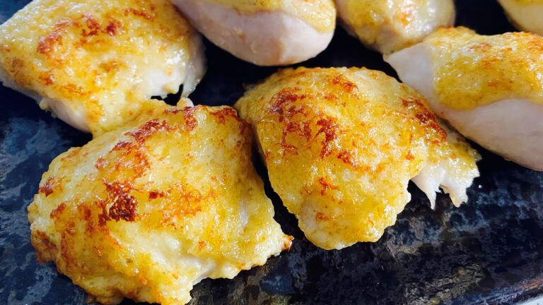 トースターで：【ササミ柚子こしょうマヨ焼き】ジューシーな焼き上がり：