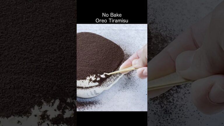 焼かない！オレオティラミスを作ってみた！ No Bake Oreo Tiramisu 오레오 티라미수 만들기 노오븐 디저트 41 ｜チーズケーキ研究室 #tiramisu #shorts