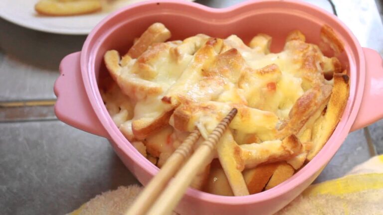 パン耳グラタンの完成