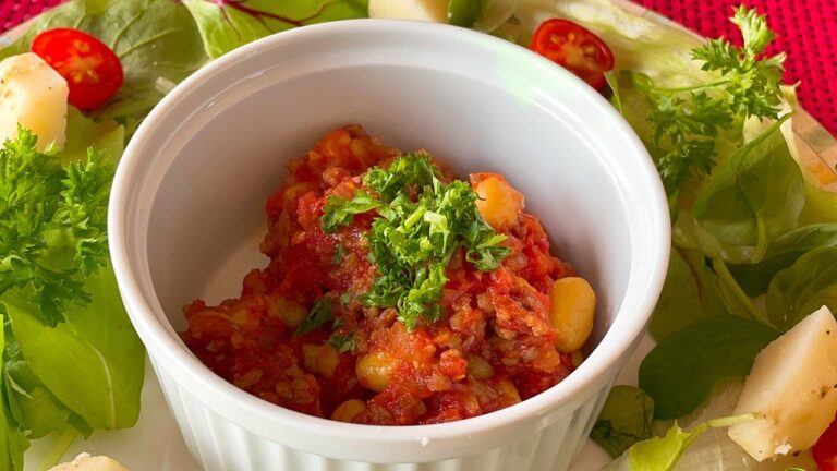 和風チリコンカーン（大豆のトマト煮）【腸活】【人気料理研究家が教える簡単レシピ】