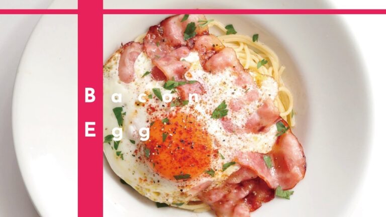 【何度でも作りたい】やみつき必至のベーコンエッグパスタの作り方【料理Vlog】 [パスタレシピはBINANPASTA]