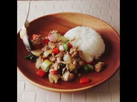 【タイ料理】ガパオライスの作り方！