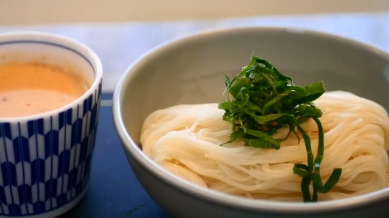 こくうまつけ汁でいただく☆『豆乳ごまだれそうめん』の作り方