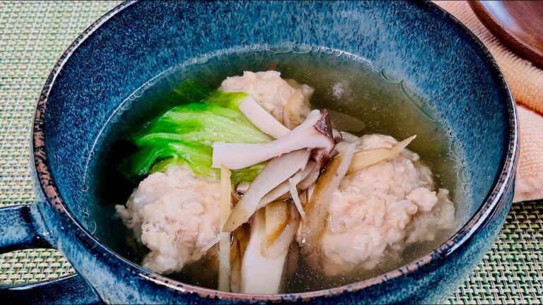生姜たっぷり鶏団子スープのレシピ・作り方 | Ginger Chicken Dumpling Soup Recipe