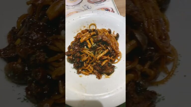 晩飯「牛肉のラグーソーススパゲッティ」2022.10.18@TORU #vlog