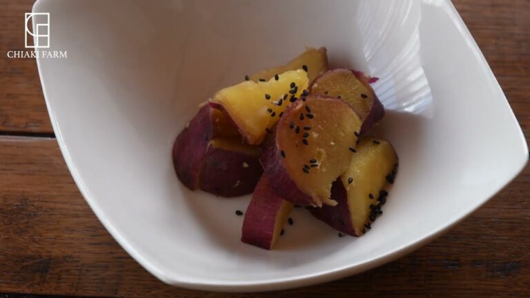 さつまいもを使っておやつを作る「さつまいものバター醤油煮」