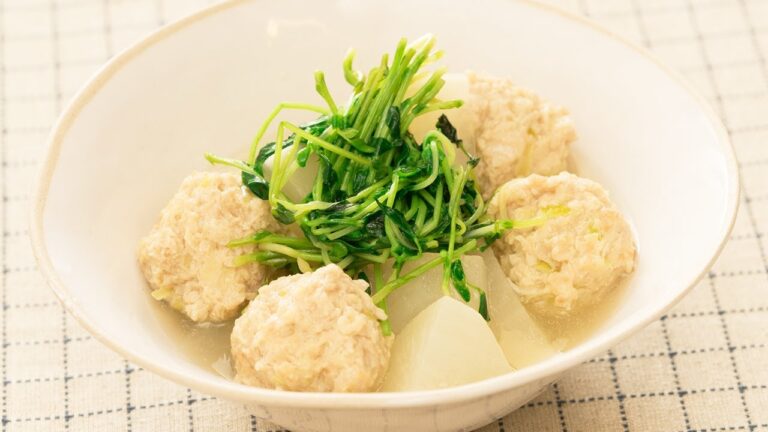 鶏団子と大根の白だし煮