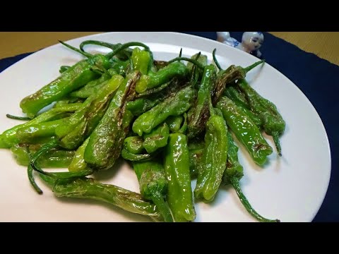 『スペインのバル風ししとう炒め』でビールを飲む