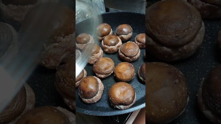 【料理】芳醇なしいたけの肉詰め。#簡単料理 #shorts_ #shorts