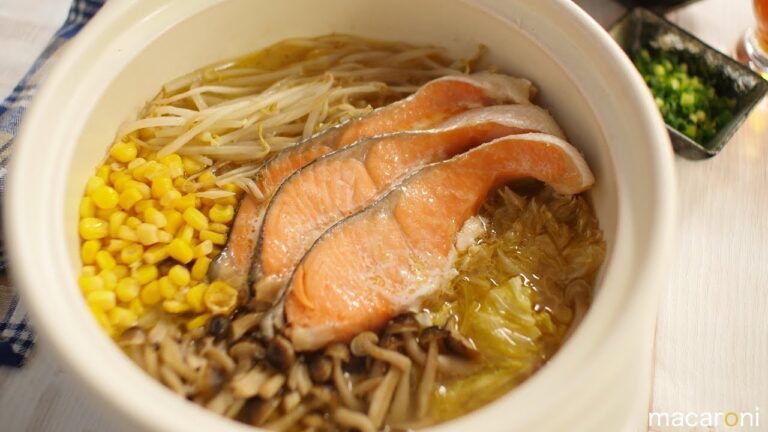 簡単お鍋で 絶品コクまろ！ 鮭と きのこの バタポン鍋の レシピ 作り方