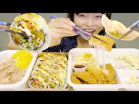【韓国】キムガネ人気メニューを出前して食べる。（チーズとんかつ、キンパ）