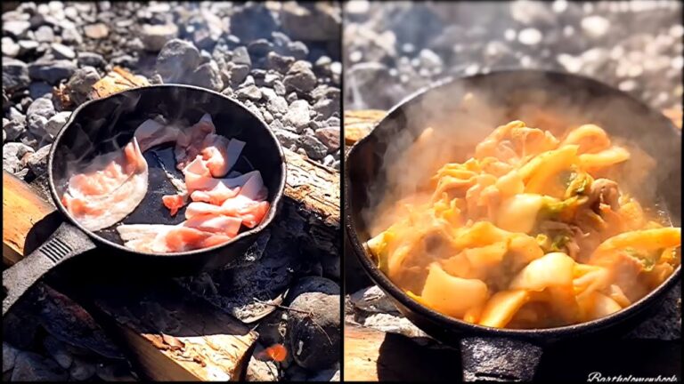 【無敵】豚肉、キムチ、川。この三拍子に勝る豚キムチは存在しない。Ordinary exquisite pork kimchi that you can always get