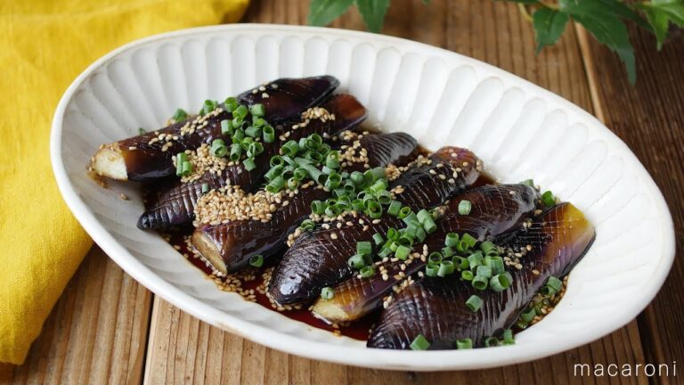 フライパンでパパッと！「焼きなすのにんにくダレ和え」のレシピ・作り方