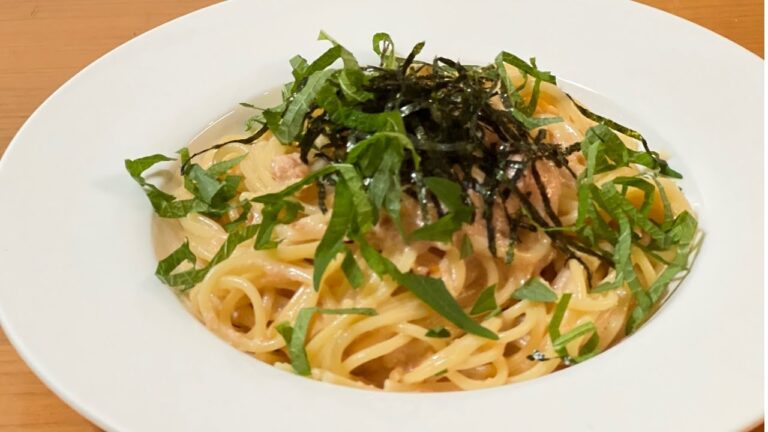 【1分でわかる】濃厚たらこパスタ