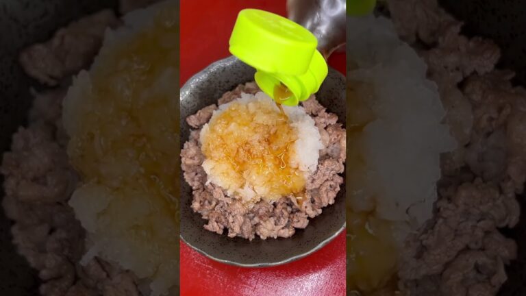 細切れ牛肉おろしポン酢で晩酌！