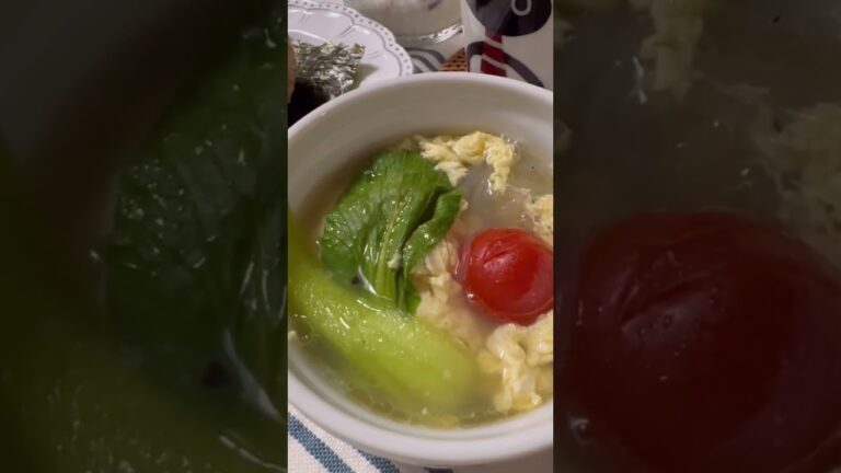 今日の朝ごはん10/31☀️鶏の中華風炊き込みご飯🍙/春雨スープetc.☘️#Shorts