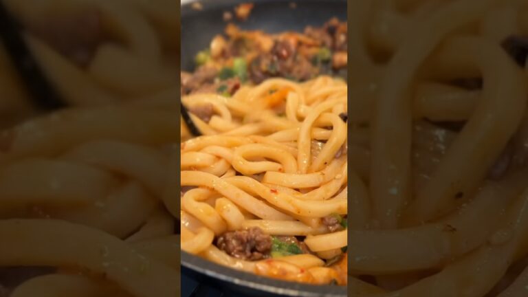 【お弁当作り 】ピリ辛プルコギ焼きうどんレシピ　#お弁当 #簡単レシピ　#男飯