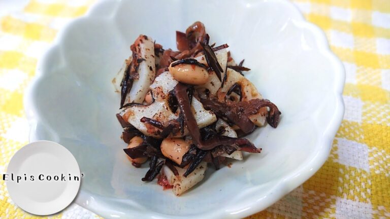 れんこんとひじきのさっぱり梅和え【料理】