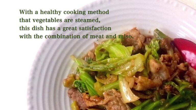 豚とキャベツのヘルシー味噌炒め　Healthy Miso Sauté Pork with Cabbage