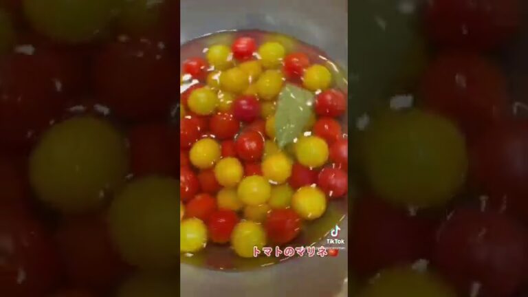 トマトをマリネ