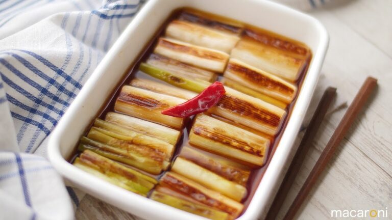 【作り置き】こんがりじゅわっ！焼きねぎの 香ばし おひたし のレシピ 作り方