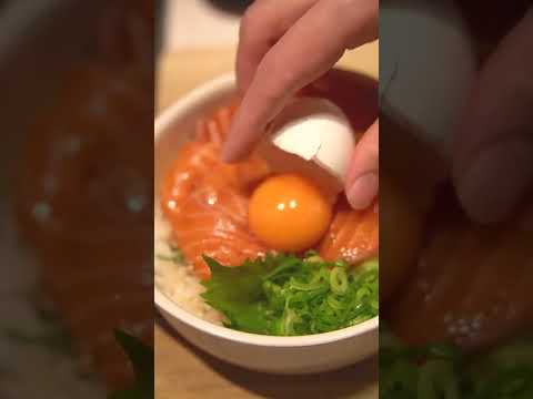 サーモン丼のレシピ
