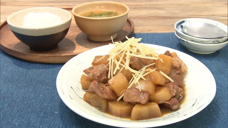 【3分クッキング公式】大根と豚肉のオイスターしょうが煮