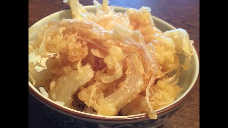 「玉ねぎかき揚げ天ぷら」作り方