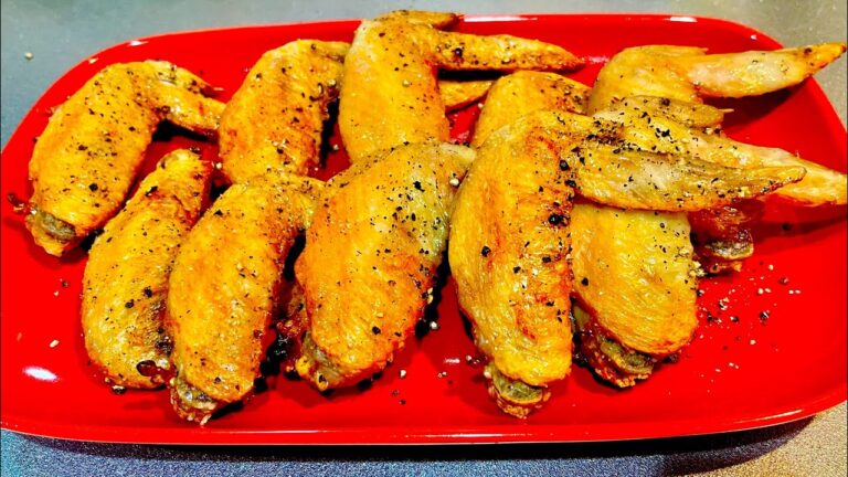 エアフライヤーで手羽先唐揚げ。油を使わないFried chicken wings without oil.