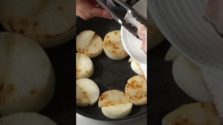フライパンで簡単３ステップ♪焼きぶり大根　#198 詳しい作り方はコメント欄から