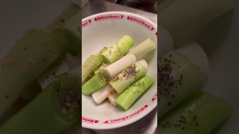 ネギ焼きをレンジで簡単調理したらすごい油まみれだった45歳中年