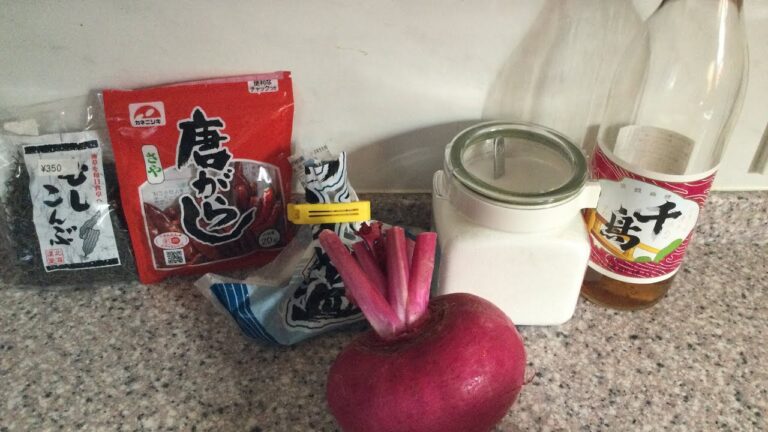 赤カブ＆大根の甘酢づけを作れました😏＆お米ダイエット記録