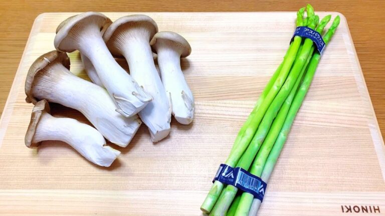 【エリンギとアスパラ】超簡単レシピ/植物繊維たっぷり！エリンギとアスパラがあれば、すぐ作れる！シンプルで超美味しい！King Oyster Mushrooms and Asparagus杏鲍菇炒芦笋