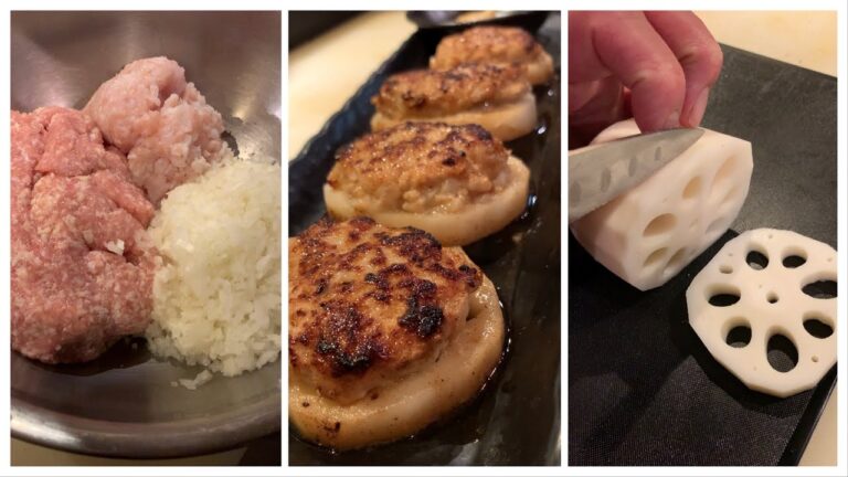 スーパーヘルシー！シャキシャキ蓮根の肉詰め！#shorts