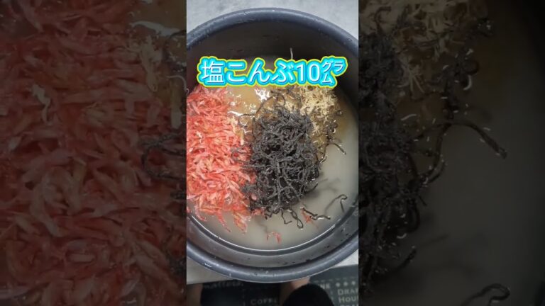 材料ぶち込んで炊くだけ【干しエビの炊き込みご飯】#簡単レシピ
