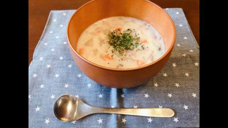 【クラムチャウダー】あさりの水煮缶でつくる濃厚クラムチャウダー Easy Clam Chowder Recipe