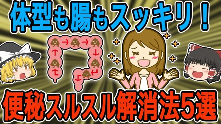 【女性必見】ズボラ女子でも実践できる便秘解消法5選【ゆっくり解説】