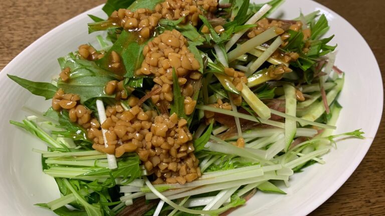 これかけたらサラダが取り合いになります！【簡単！絶品！】納豆ドレッシング