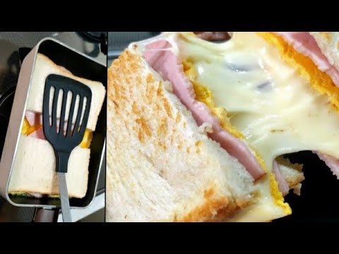 超時短！玉子焼き器でホットサンド one pan toast