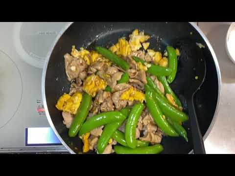 【スナップエンドウ】と豚肉のオイスターソース炒め  春に食べたいおかず