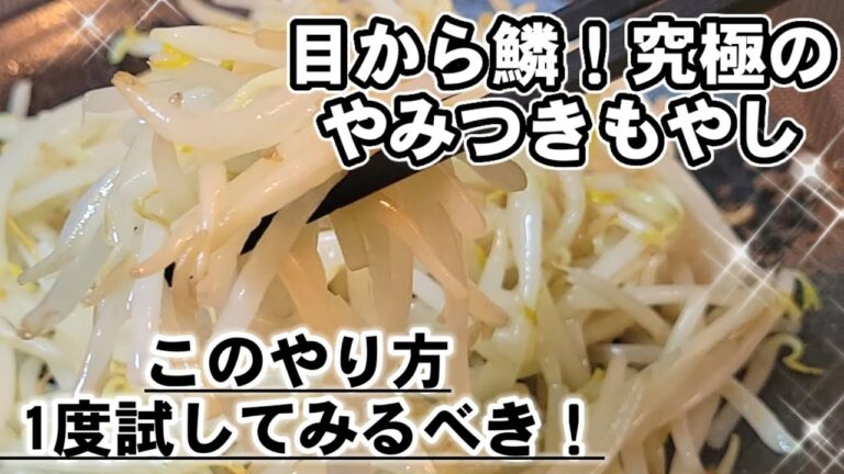 これするだけ100倍美味い！【究極のやみつきもやし】コスパ最強！これはもやし炒めやナムル、茹で方の常識を覆す。