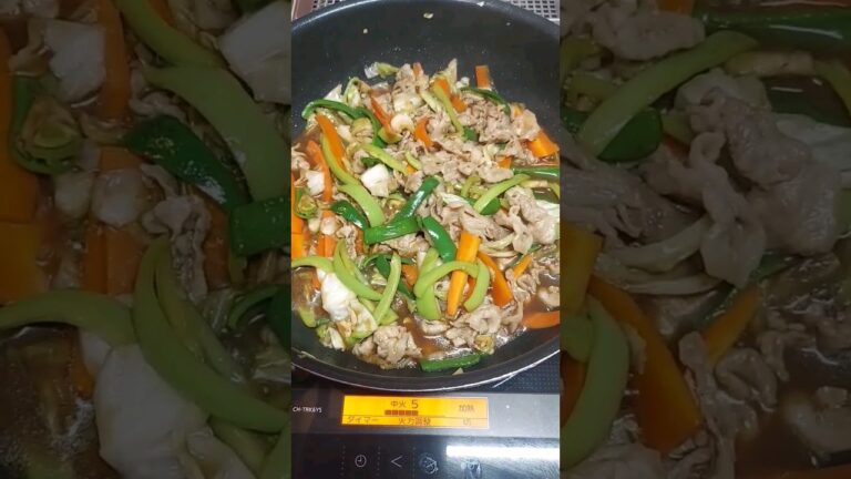 #豚肉野菜オイスターソース炒め