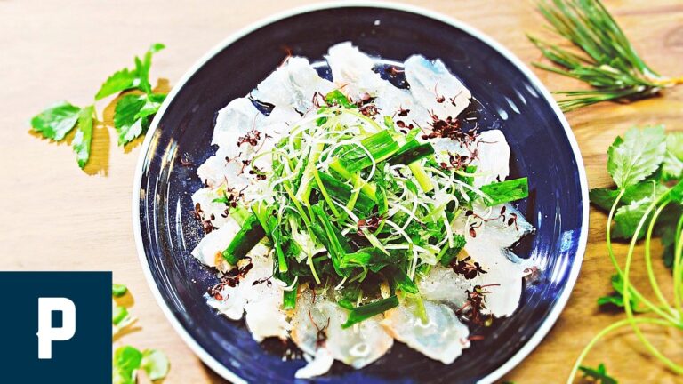 絶品!春の薬味と鯛の カルパッチョ の 作り方 料理 レシピ動画